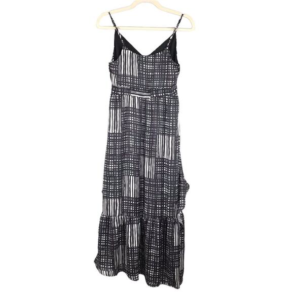 LENON COLLECTION Plaid Asym Midi Dress XS Satin Cami Fairy Boho Whimsygoth NWT - Picture 8 of 13